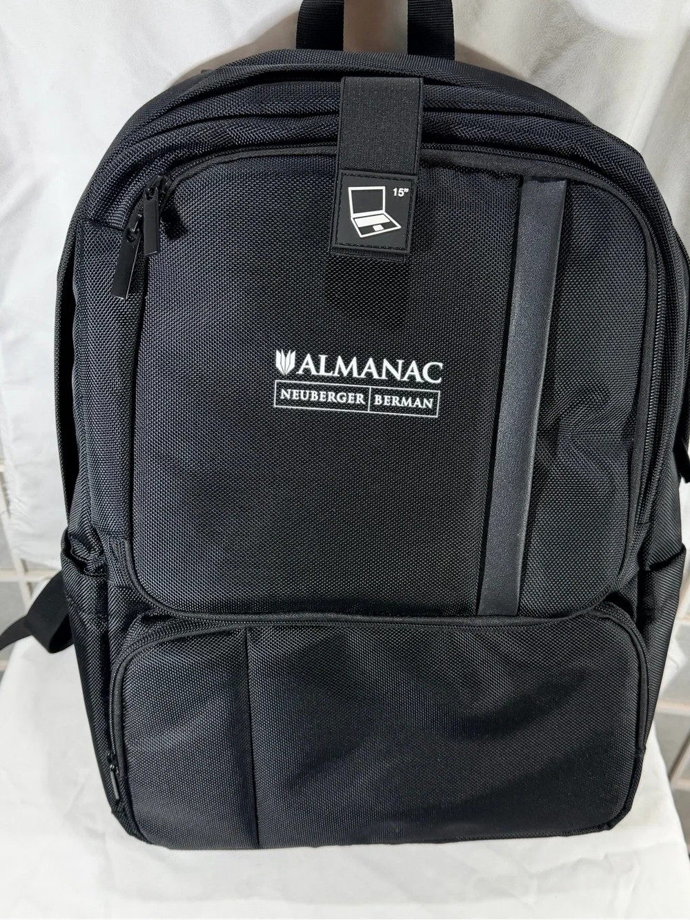 Almanac Neuberger Berman Black Men's Backpack - Professional Laptop Pack